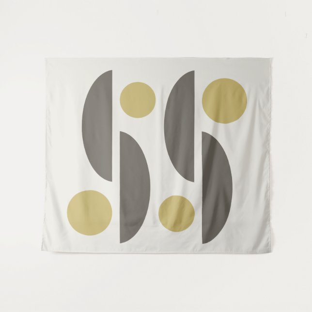 Mid Century Modern Geo Abstract 05 Tapestry (Front (Horizontal))