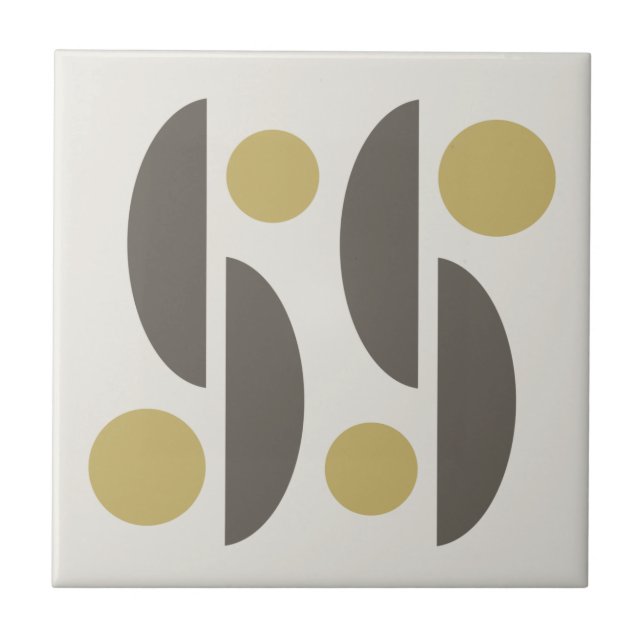 Mid Century Modern Geo Abstract 05 Tile (Front)