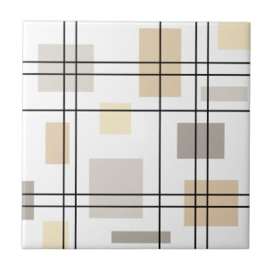 Mid Century Modern Geometric 11 Tile