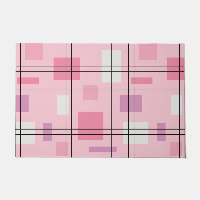 Mid Century Modern Geometric 13 Doormat (Front)