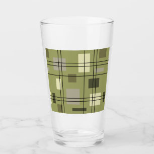 Mid Century Modern Geometric 18 Glass