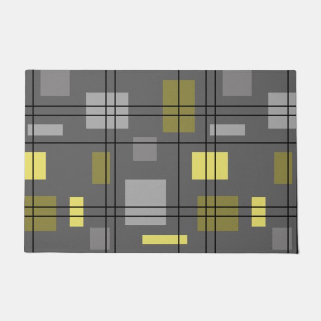 Mid Century Modern Geometric 4 Doormat (Front)