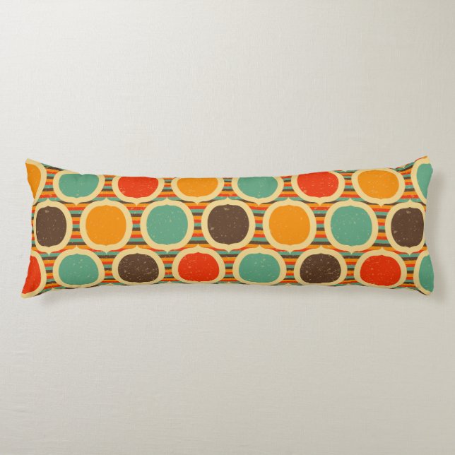 Mid Century Modern geometric 5 Body Cushion (Front)