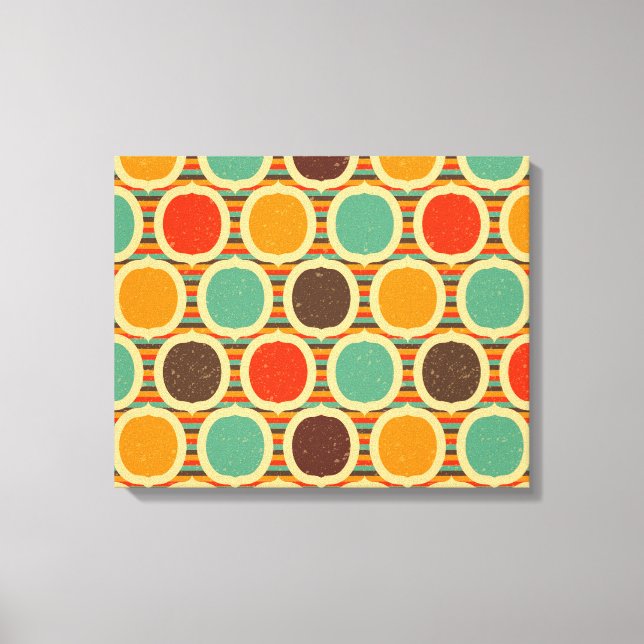 Mid Century Modern geometric 5 Canvas Print (Front)
