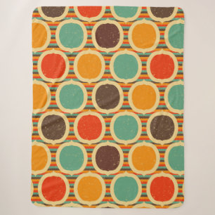 Mid Century Modern geometric 5 Sherpa Blanket