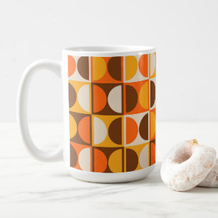 Mid Century Modern Geometric Abstract Pattern Coffee Mug