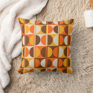 Mid Century Modern Geometric Abstract Pattern Cushion