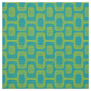 Mid-Century Modern Geometric Design Fabric