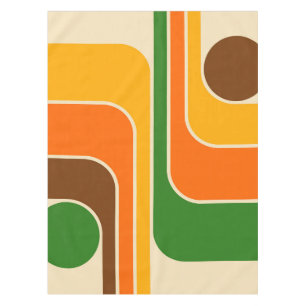 Mid Century Modern Geometric Design Tablecloth