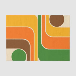 Mid Century Modern Geometric Design Tissue Paper