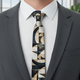 Mid-century Modern Geometric Neck Tie