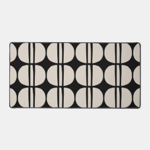 Mid Century Modern Geometric Pattern Desk Mat