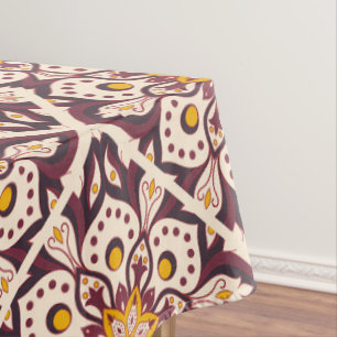 Mid-Century Modern Geometric Pattern – Retro Abstr Tablecloth