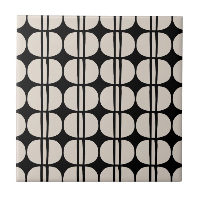 Mid Century Modern Geometric Pattern Tile (Front)