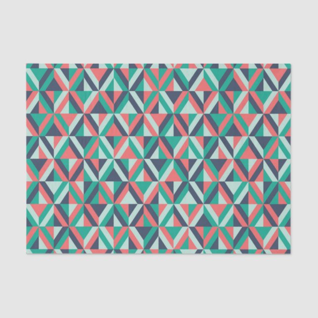Mid-Century Modern Geometric Pattern Tissue Paper (Front)
