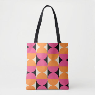 Mid Century Modern Geometric Pattern Tote Bag