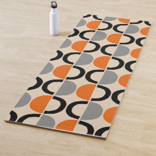Mid Century Modern Geometric Pattern Yoga Mat