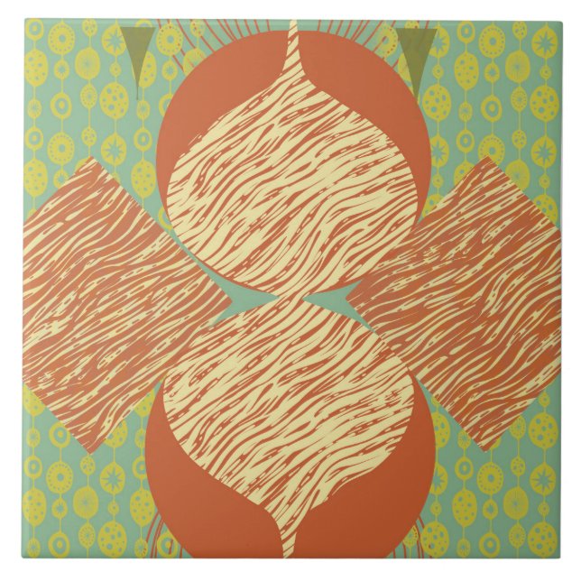 Mid Century Modern Geometric Tile (Front)