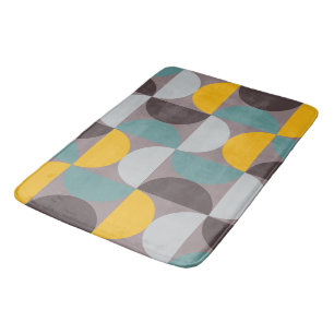 Mid-Century Modern Gold Moon Horizon Bath Mat