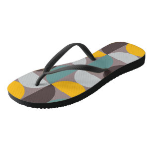 Mid-Century Modern Gold Moon Horizon Jandals