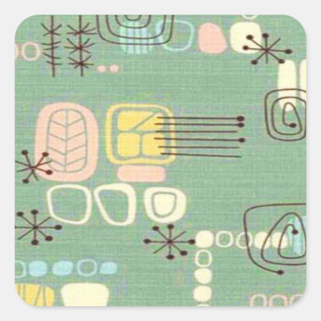 Mid Century Modern Graphic Design Stickers (Front)