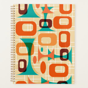 Mid Century Modern Graphic Googie Calendar Planner