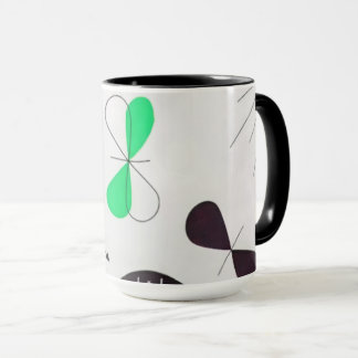 Mid Century Modern Green Physics Mug