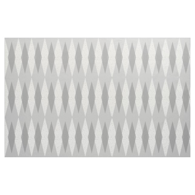 Mid Century Modern Grey Argyle Cotton Fabric (Fat Quarter)