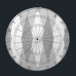 Mid Century Modern Grey Argyle Dart Board<br><div class="desc">This Mid Century Modern Grey Argyle Dart Board features a dove grey background and a pattern of mod, translucent, dark grey diamonds overlaying larger, vintage white diamonds with grey coloured, space age speckles. This minimalist inspired, deconstructed argyle is a simplistic throwback of the larger than life atomic era that dominated...</div>
