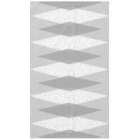 Mid Century Modern Grey Argyle Tablecloth