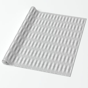 Mid Century Modern Grey Argyle Wrapping Paper