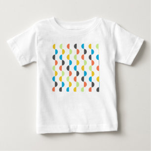 Mid-century Modern Half Circles Baby T-Shirt