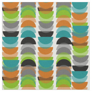 Mid-Century Modern Half Moons Design Fabric 5