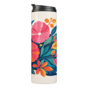 Mid century modern hawaii boho art thermal tumbler