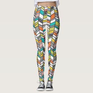 Mid-Century Modern Herringbone Leggings