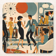 Mid Century Modern Hip Martini Dance Party