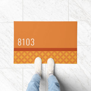 Mid Century Modern House Address 1970s Seventies Doormat