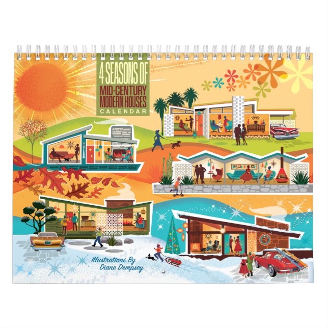 Mid-Century Modern Houses Calendar (Cover)
