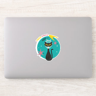 Mid-Century Modern “I Need Space” Space Cat