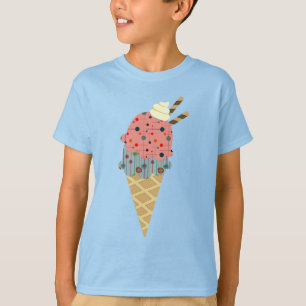 Mid Century Modern Ice Cream Cone T-Shirt