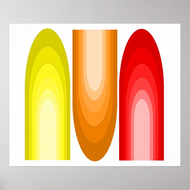 Mid-Century Modern Inspired Art Poster (Front)