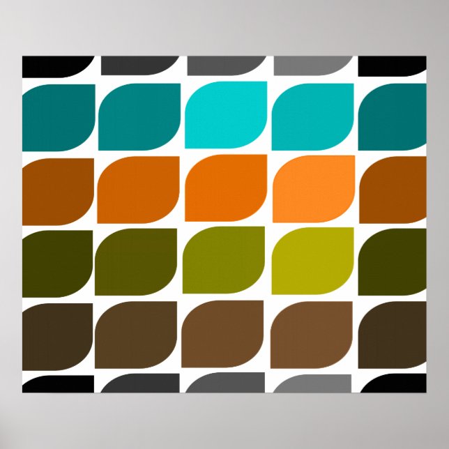 Mid-Century Modern Inspired Art Poster #2 (Front)