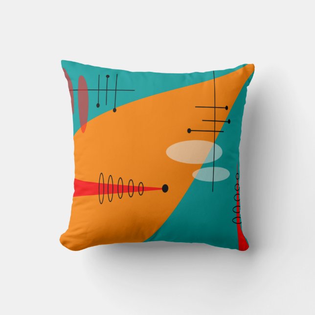 Mid-Century Modern Inspired Atomic #86 Cushion (Front)
