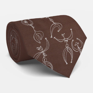 Mid-Century modern interpretive dance print Tie