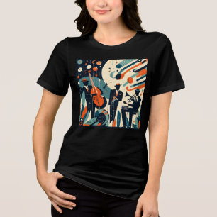 Mid Century Modern Jazz Age Trio Tri-Blend Shirt