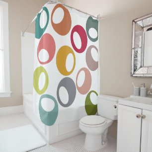 Mid-Century Modern Juggling Shower Curtain