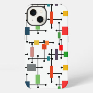 Mid-Century Modern Large Grid  iPhone 13 Case