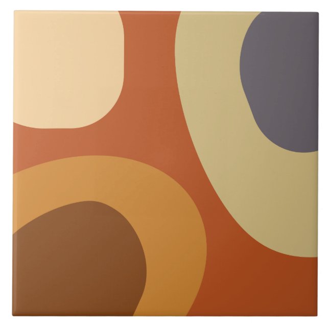 Mid Century Modern Large Shapes Tile (Front)