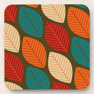 Mid-century Modern 'Leaf' Pattern Coaster