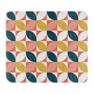 Mid-Century Modern Leaf Pattern Cutting Board